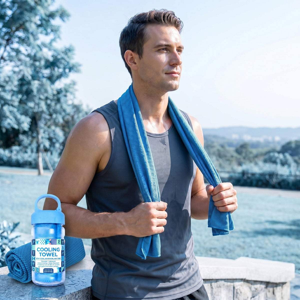 🩵Last Day Buy 1 Get 1 Free (Each only ￡3.49!!)🩵❄Absorbent Quick-Drying Gym Cooling Towels
