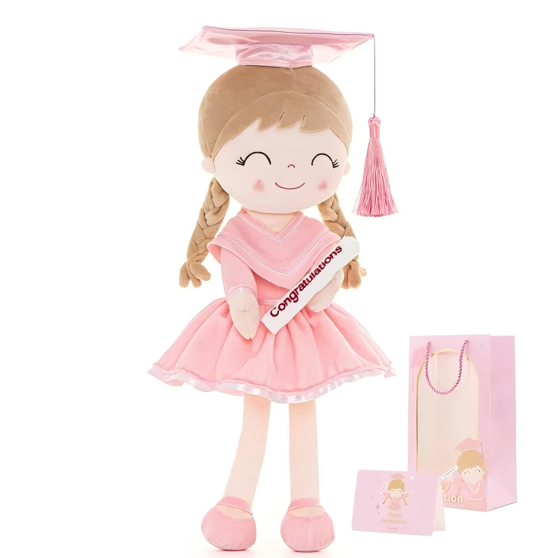 🎓 Class of 2026 Graduation Doll – 16” Soft Plush Keepsake Gift with Gift Bag