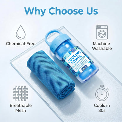 🩵Last Day Buy 1 Get 1 Free (Each only ￡3.49!!)🩵❄Absorbent Quick-Drying Gym Cooling Towels