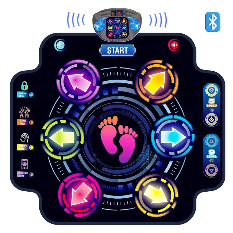 Aresheat™ LED Bluetooth Kids Dance Mat — Interactive Training Pad