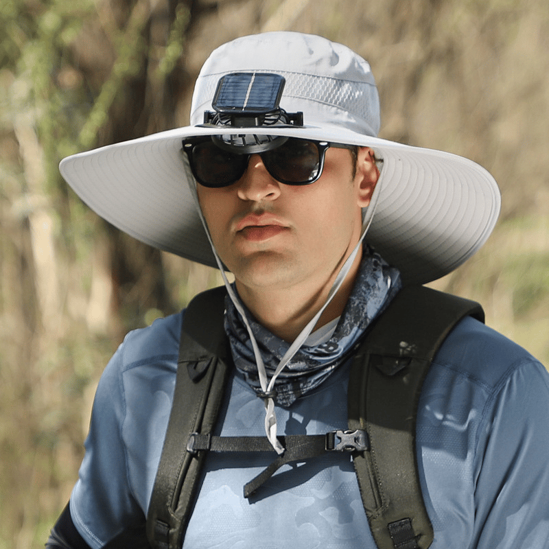 🎁Summer Hot Sale-50% Off🌞2026 New Ultralight Solar Fan Sun Hat – Lighter Than a Baseball!⚾(Only 11oz)