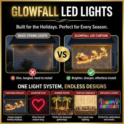 Christmas LED Mesh Curtain Lights for Outdoor Walls