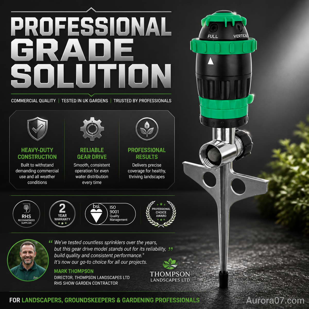🎁 Hot Sale 49% OFF 🔥Stainless Steel Rotary Irrigation Tripod Telescopic Support Sprinkler