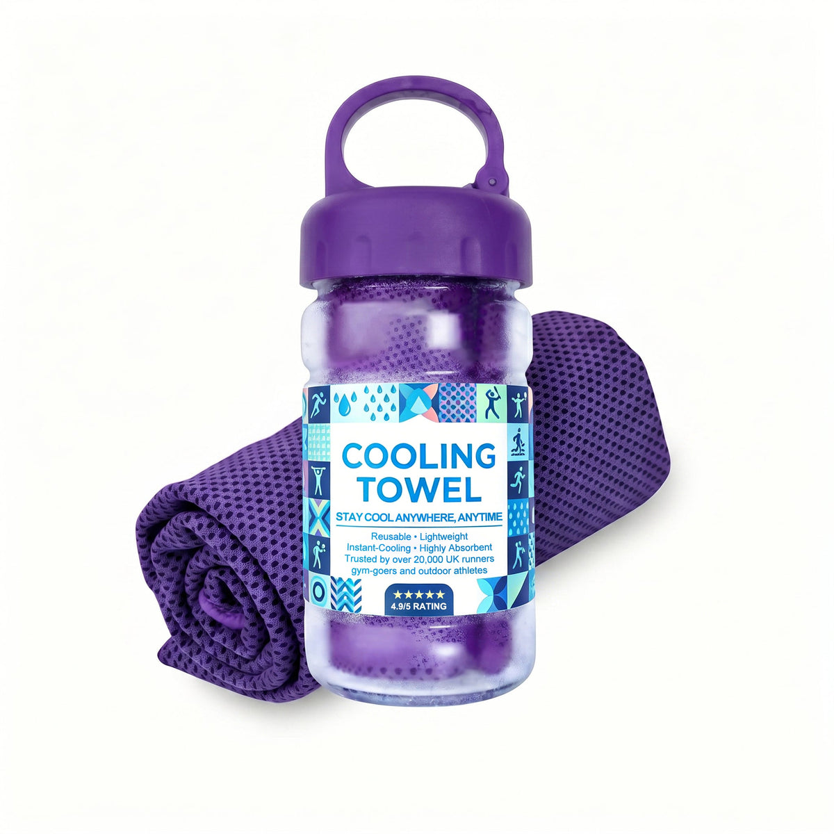 🩵Last Day Buy 1 Get 1 Free (Each only ￡3.49!!)🩵❄Absorbent Quick-Drying Gym Cooling Towels