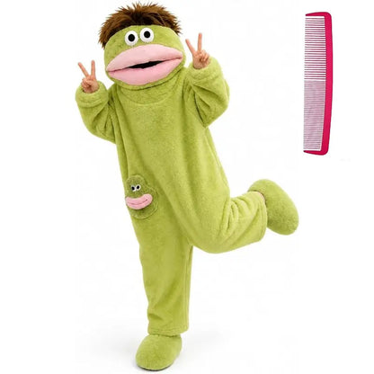 Big Mouth Monster Onesie – Oversized Plush Halloween Costume Pajamas