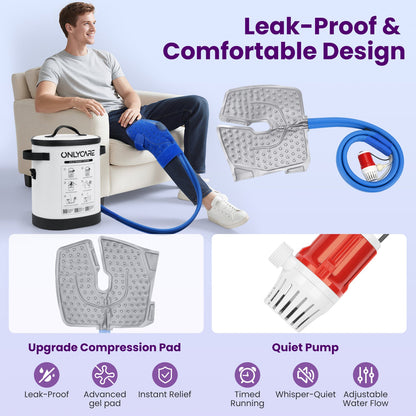 ONLYCARE Cold Therapy Machine for Knee & Joints with Timer