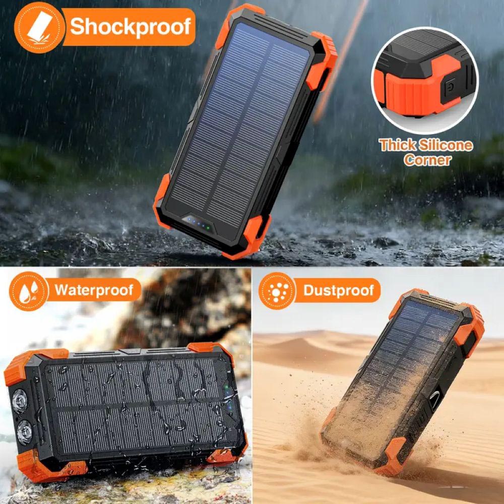 Solar Charger Power Bank ☀️🔋 Sun Power On-The-Go