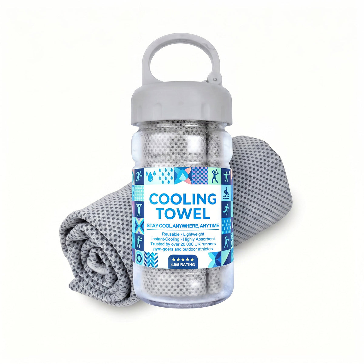 🩵Last Day Buy 1 Get 1 Free (Each only ￡3.49!!)🩵❄Absorbent Quick-Drying Gym Cooling Towels