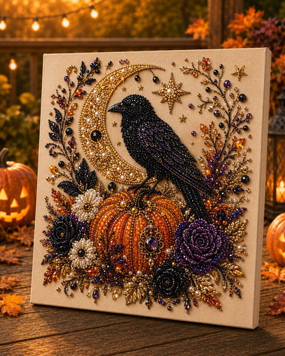 💥 Last Day 55% OFF – 👻✨ Halloween Pearl Art DIY Kit – Turn Tiny Pearls into Spooky-Cute Magic