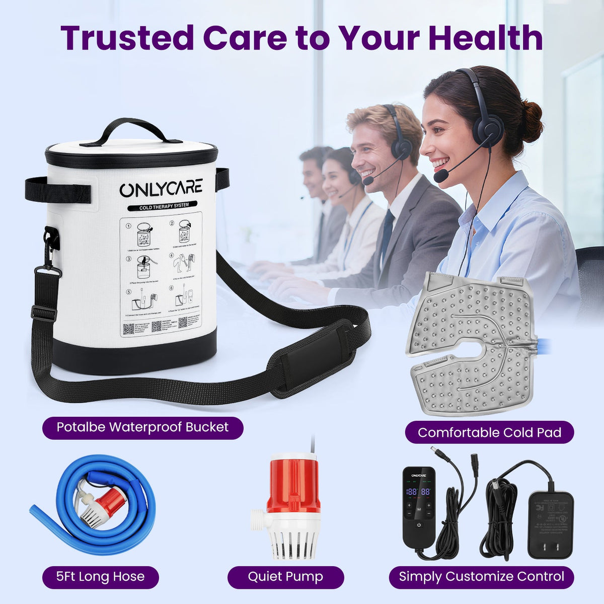 ONLYCARE Cold Therapy Machine for Knee & Joints with Timer