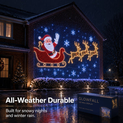 Christmas LED Mesh Curtain Lights for Outdoor Walls