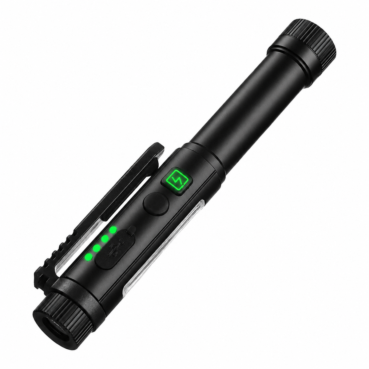 Magnetic Pen Light – 600LM Tactical Flashlight with Clip & Multi-Mode Lighting