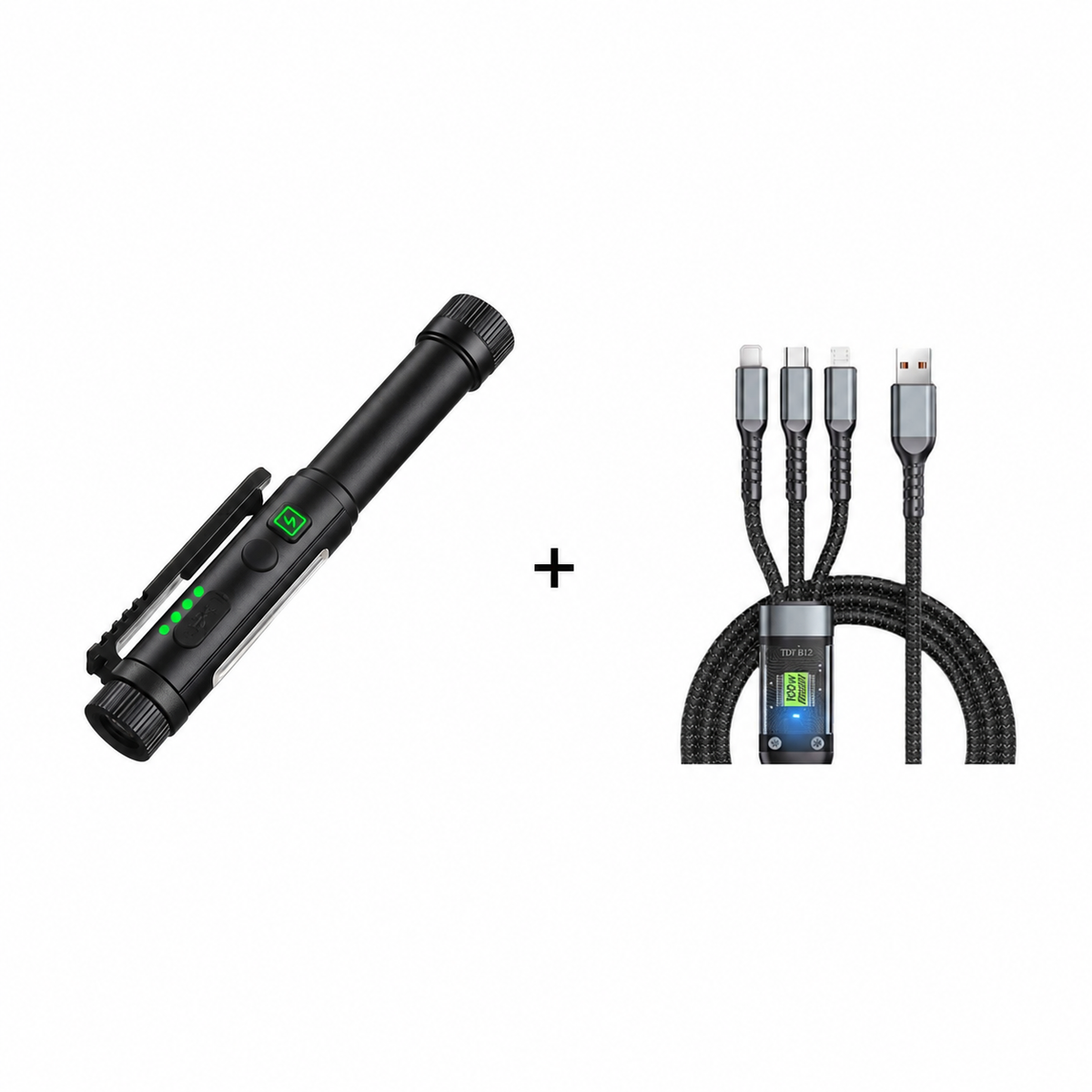 Magnetic Pen Light – 600LM Tactical Flashlight with Clip & Multi-Mode Lighting