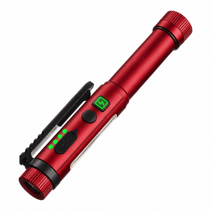 Magnetic Pen Light – 600LM Tactical Flashlight with Clip & Multi-Mode Lighting