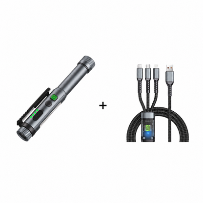 Magnetic Pen Light – 600LM Tactical Flashlight with Clip & Multi-Mode Lighting