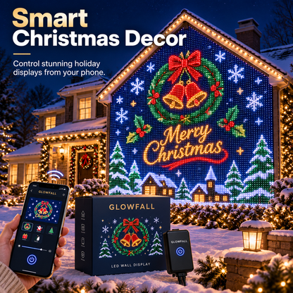 Christmas LED Mesh Curtain Lights for Outdoor Walls