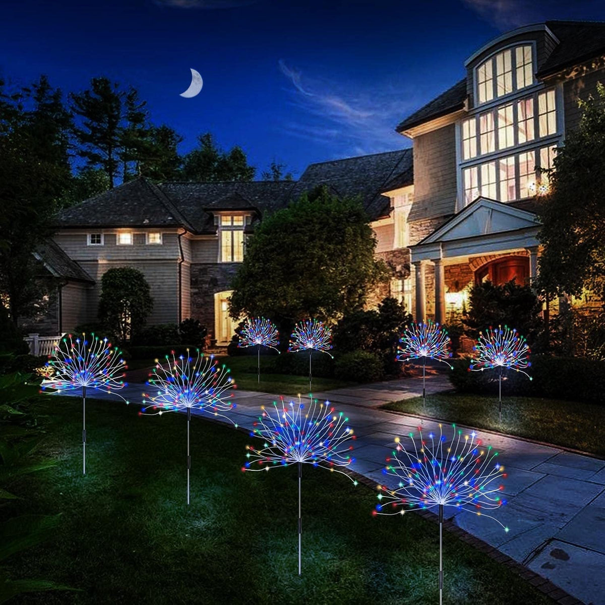 🚩8-Piece Flag Light Set – 4th of July Decorations with 8 Lighting Modes – 🎆Ideal for Independence Day Pathways, Gardens, and Yard Decor