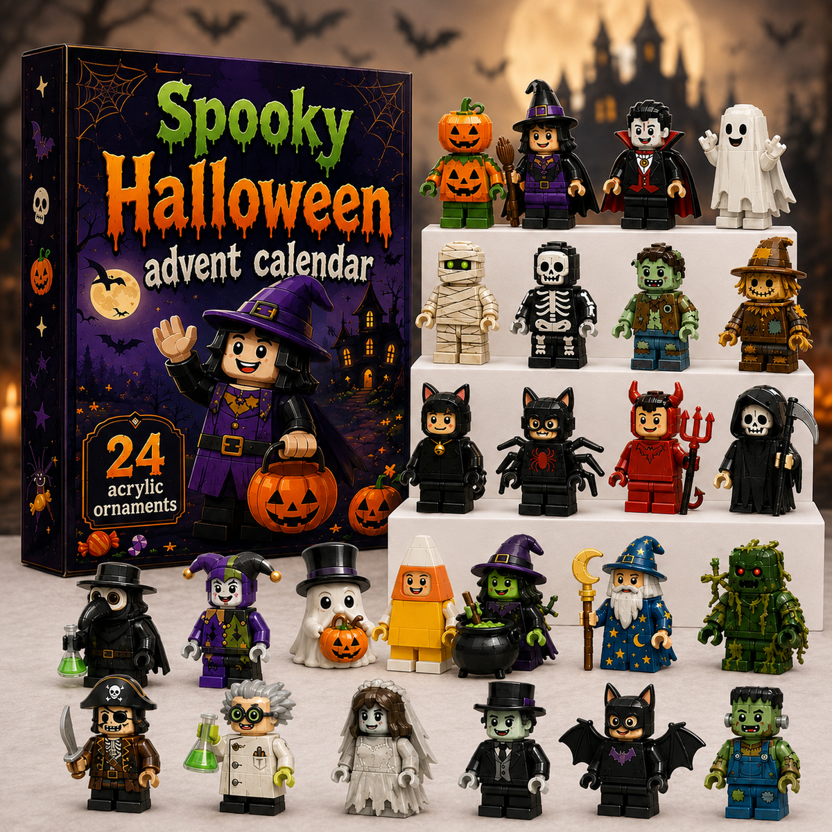 Halloween Countdown Calendar – 24 Daily Surprises Gift Box