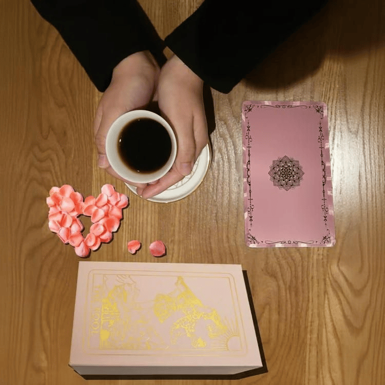 Rose Gold Tarot Cards with Guide Book