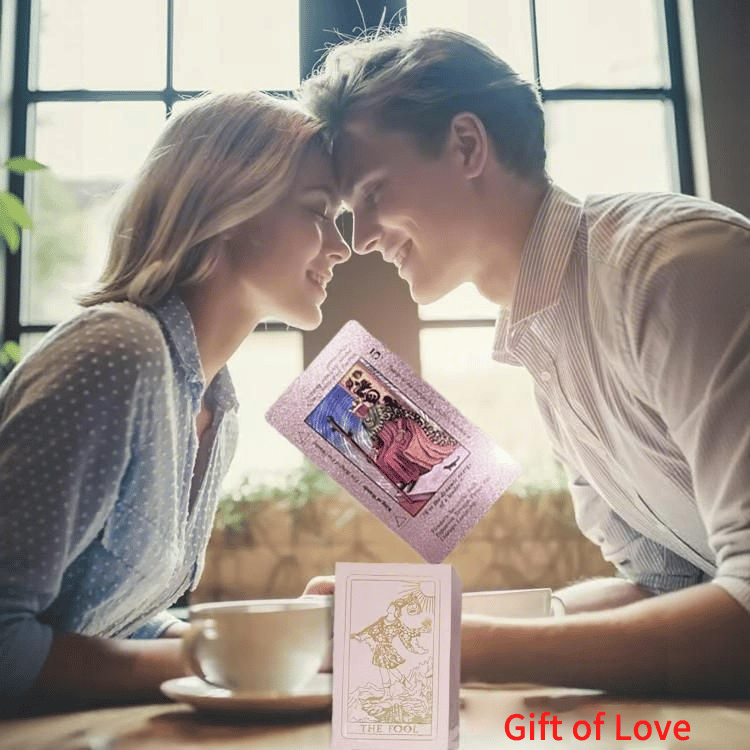 Rose Gold Tarot Cards with Guide Book