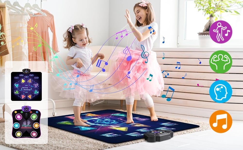 Aresheat™ LED Bluetooth Kids Dance Mat — Interactive Training Pad
