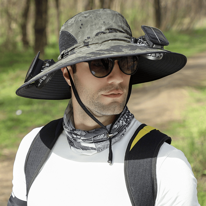 🎁Summer Hot Sale-50% Off🌞2026 New Ultralight Solar Fan Sun Hat – Lighter Than a Baseball!⚾(Only 11oz)