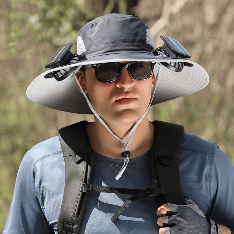 🎁Summer Hot Sale-50% Off🌞2026 New Ultralight Solar Fan Sun Hat – Lighter Than a Baseball!⚾(Only 11oz)