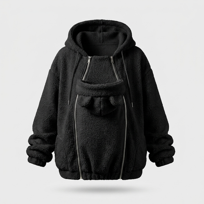 CradleCuties SnugMe Fleece Hoodie with Removable Front Panel