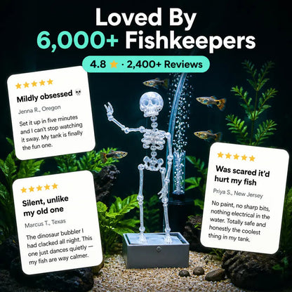The Dancing Skeleton - Aquarium Bubbler