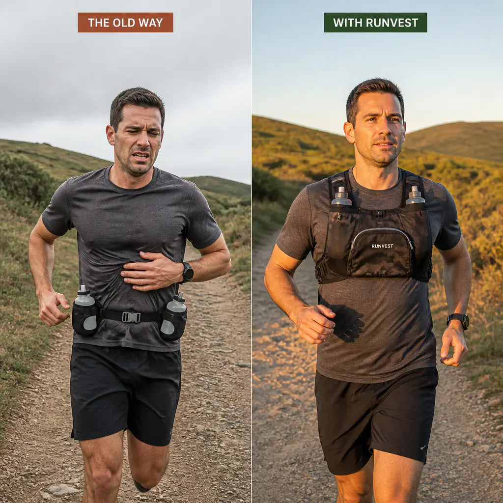 RunVest – Lightweight Hydration Chest Pack | Zero Bounce