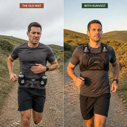 RunVest – Lightweight Hydration Chest Pack | Zero Bounce