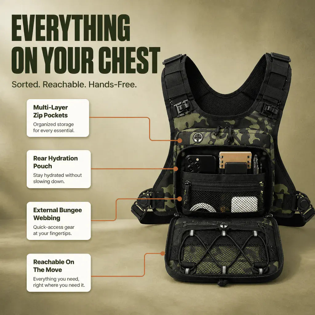 RunVest – Lightweight Hydration Chest Pack | Zero Bounce
