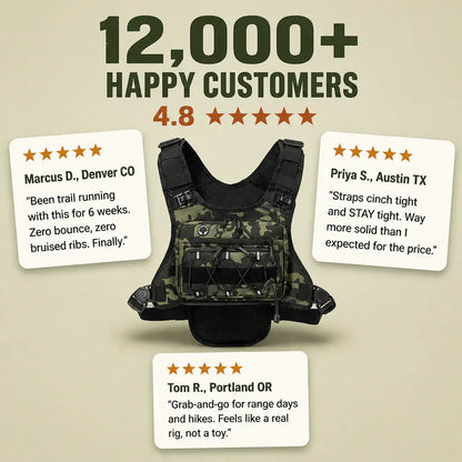 RunVest – Lightweight Hydration Chest Pack | Zero Bounce
