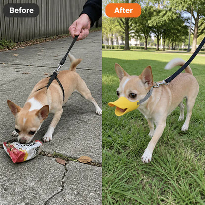 HushMuzzle – Soft Silicone Duck-Bill Dog Muzzle for Small Dogs