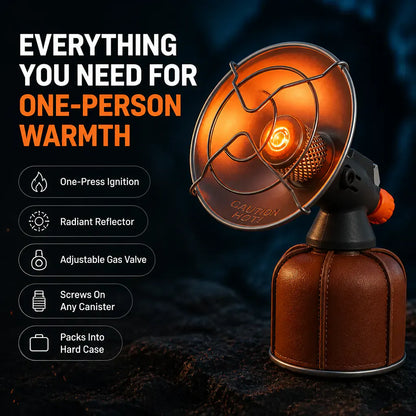 PocketFurnace – Mini Camping Radiant Heater & Hand Warmer