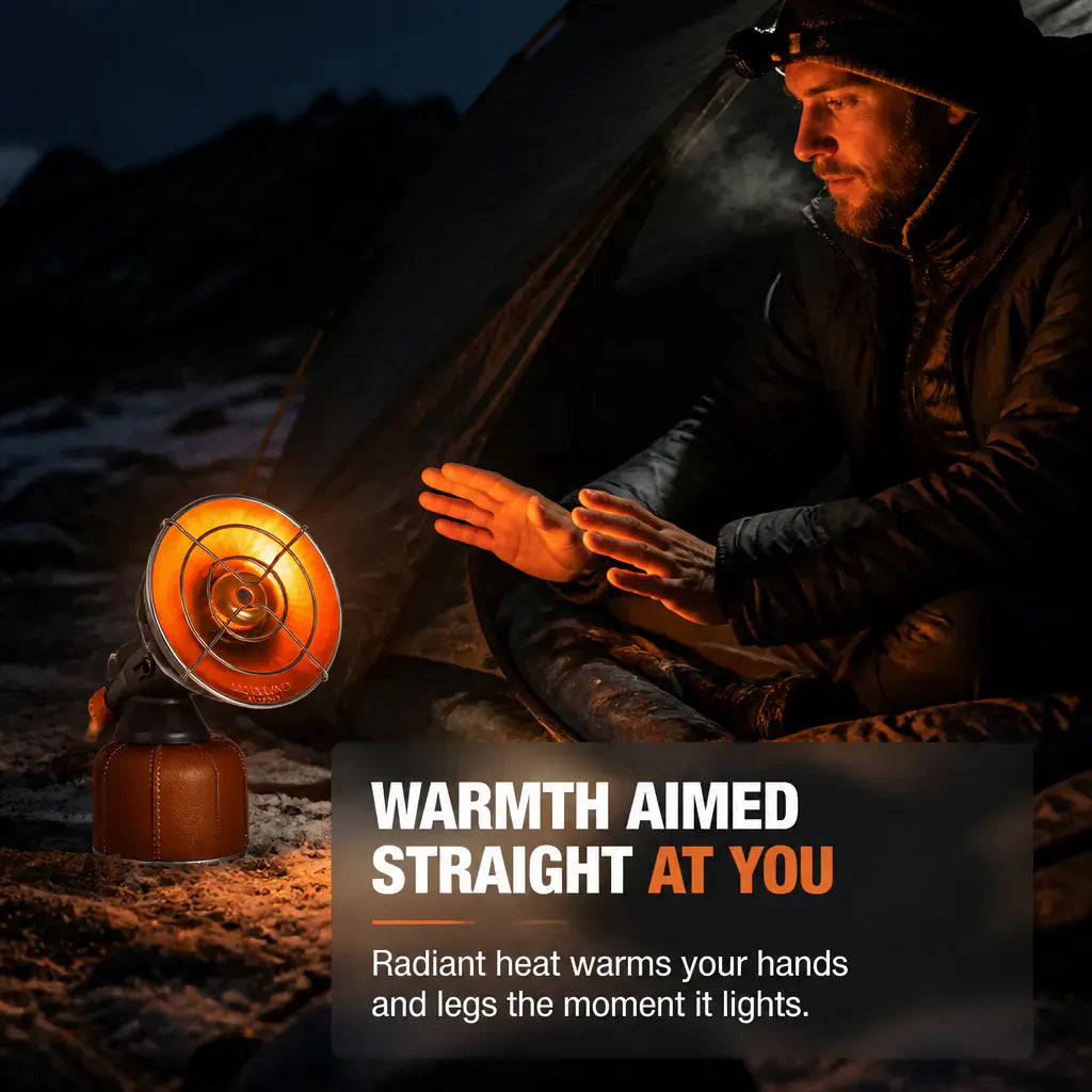 PocketFurnace – Mini Camping Radiant Heater & Hand Warmer