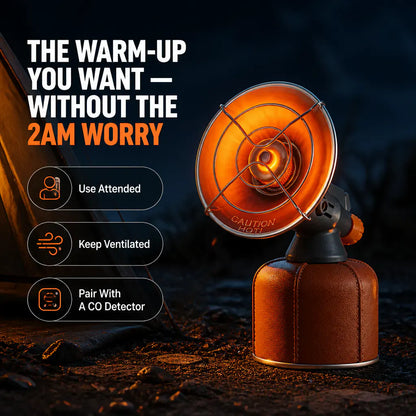 PocketFurnace – Mini Camping Radiant Heater & Hand Warmer