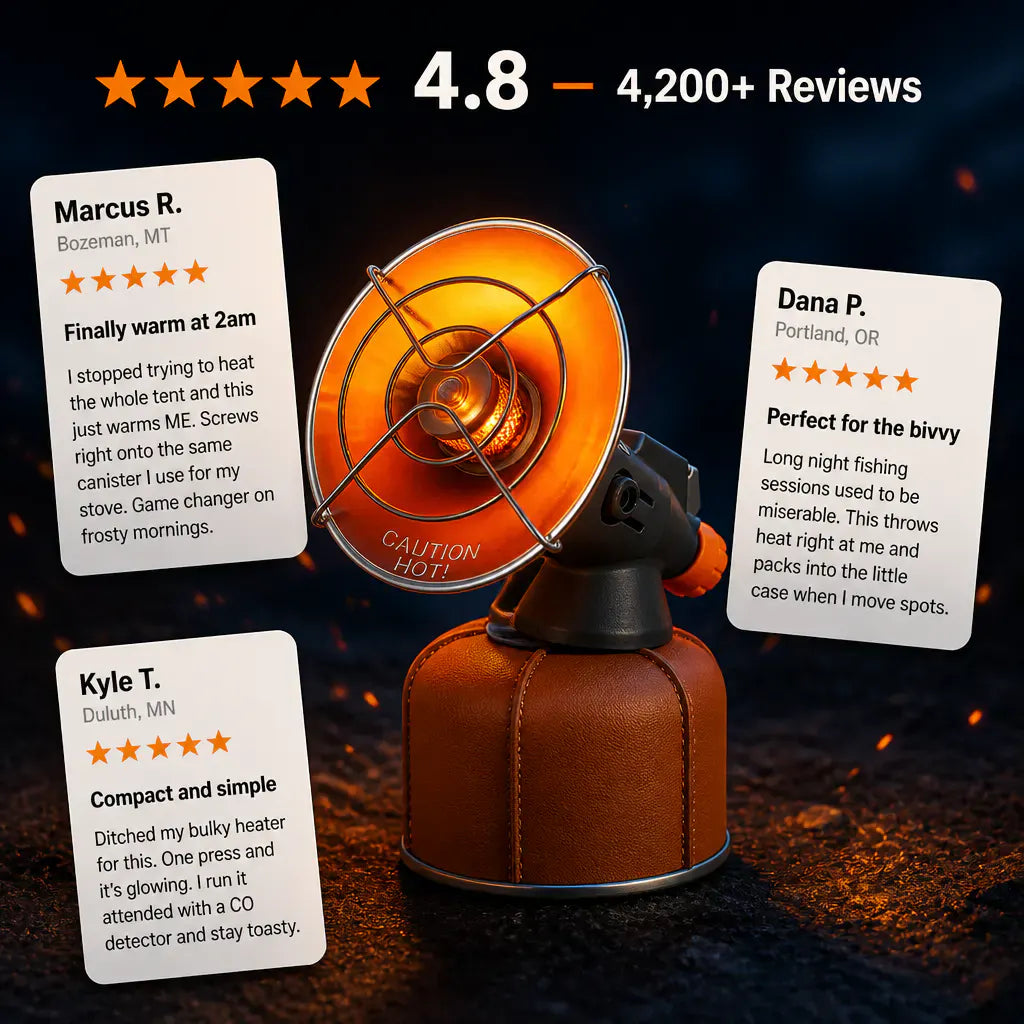 PocketFurnace – Mini Camping Radiant Heater & Hand Warmer