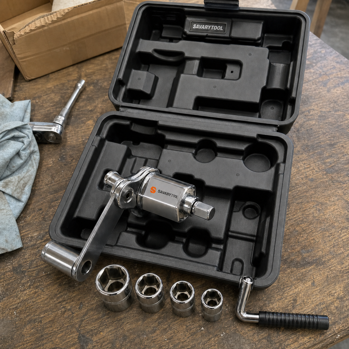 Torque Multiplier Wrench – 16:1 Gear Drive Kit | 680 N·m Output