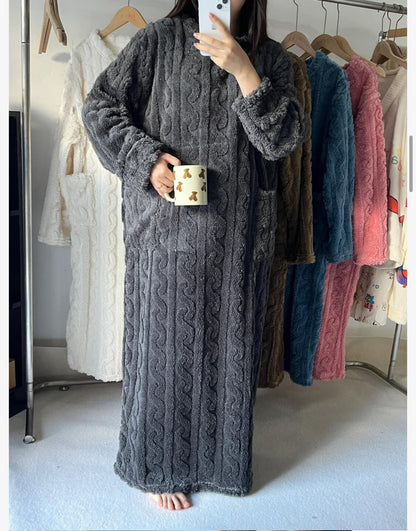 Women's Coral Fleece Lounge Dress
