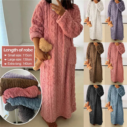 Women's Coral Fleece Lounge Dress