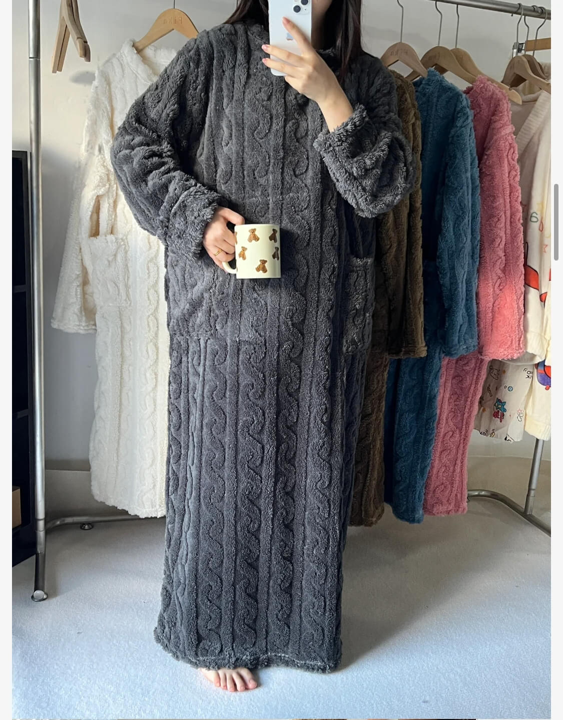 Women's Coral Fleece Lounge Dress
