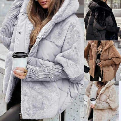 🍂 Early Fall Pre-sale: 50% Off！！⏳Women's Oversized Hooded Patchwork Puffer Coat
