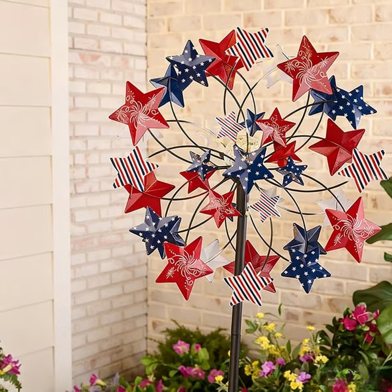 🌸Spring Sale 40% OFF🌬️🎡 Solar-Powered Wind Spinner for Garden