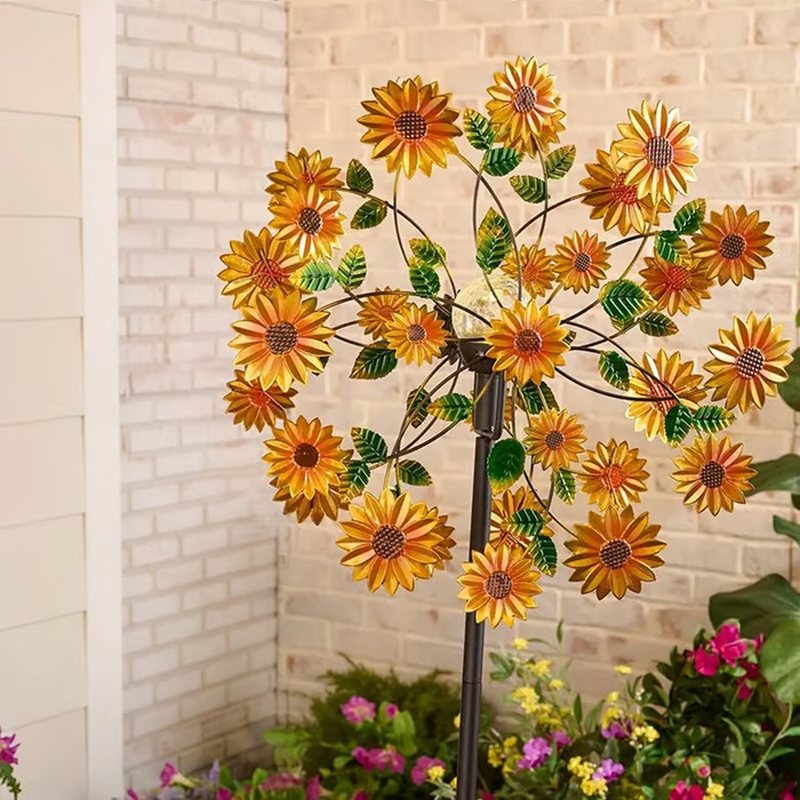 🌸Spring Sale 40% OFF🌬️🎡 Solar-Powered Wind Spinner for Garden