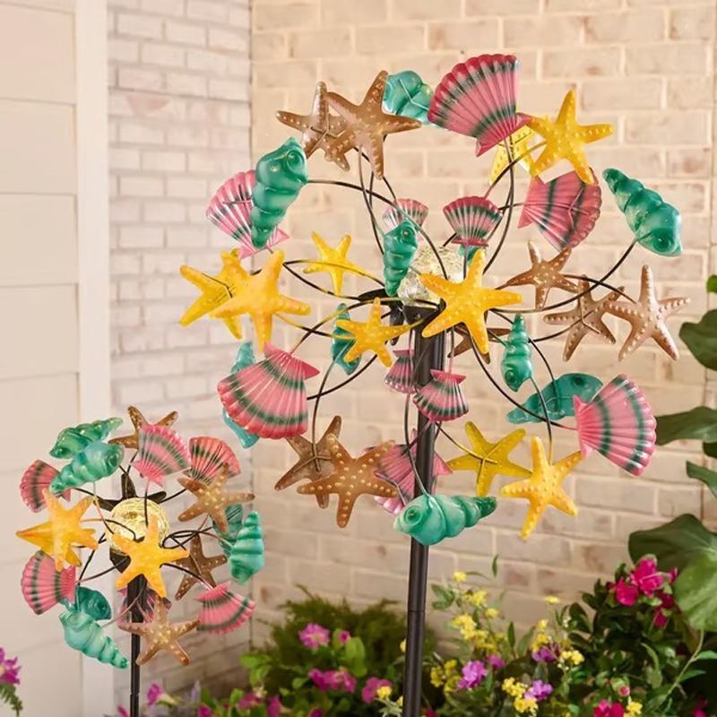 🌸Spring Sale 40% OFF🌬️🎡 Solar-Powered Wind Spinner for Garden
