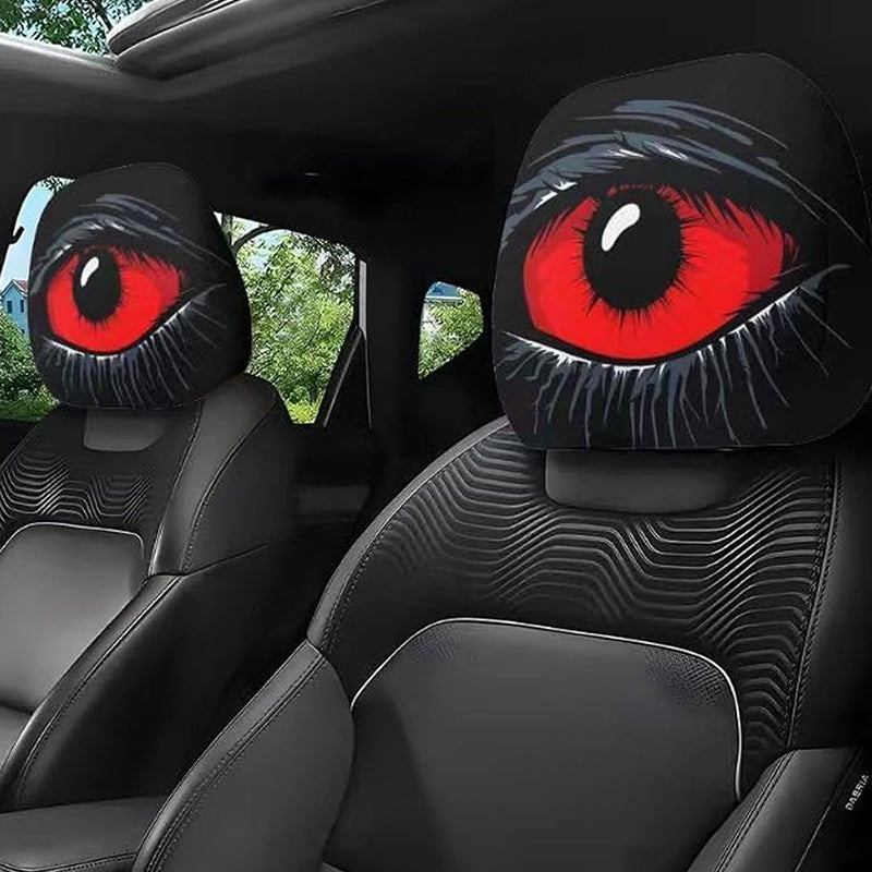 ⏳Limited-time 50% off⏰Spooky Red Eye Car Headrest Cover👁️‍🗨️🚗