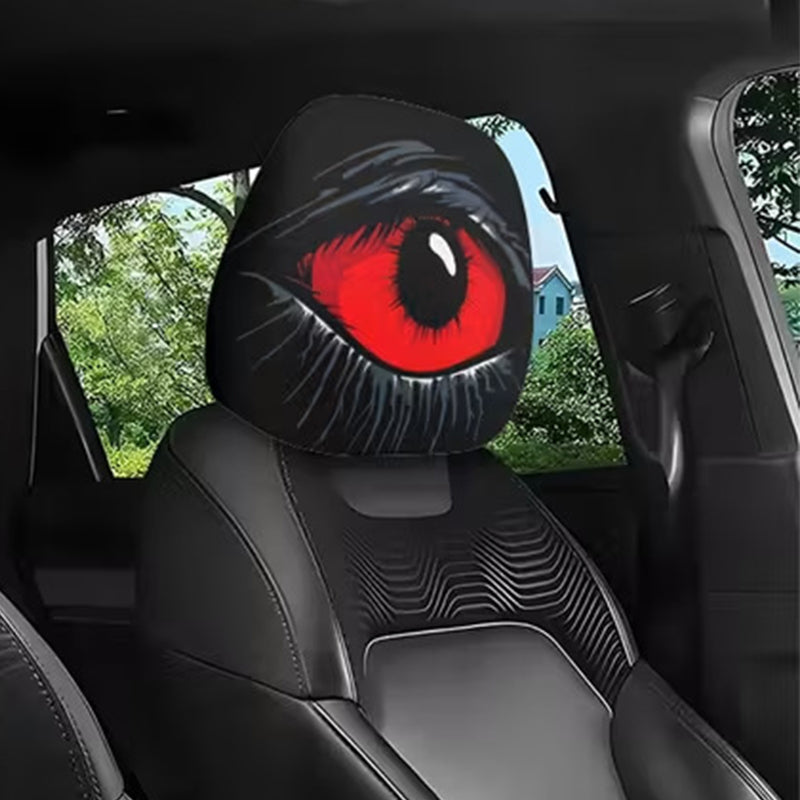⏳Limited-time 50% off⏰Spooky Red Eye Car Headrest Cover👁️‍🗨️🚗
