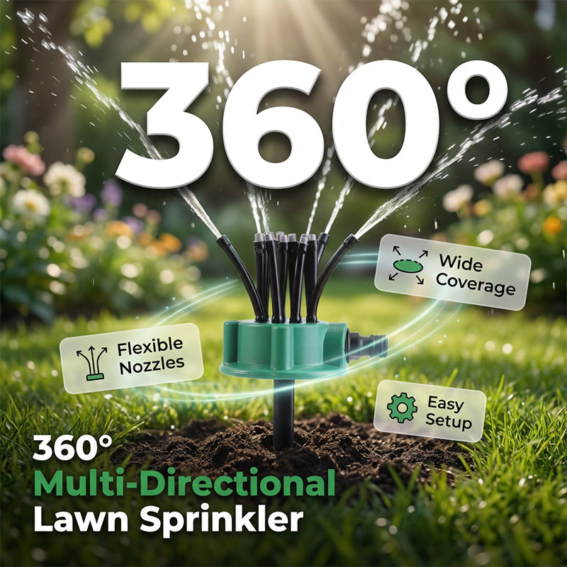 ⏳360° Rotating Lawn Sprinkler--Not just for the lawn: perfect summer fun for your kids! ☀️🏃‍♂️