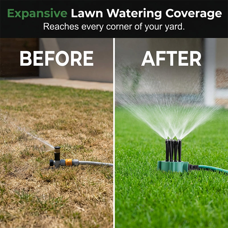 ⏳360° Rotating Lawn Sprinkler--Not just for the lawn: perfect summer fun for your kids! ☀️🏃‍♂️